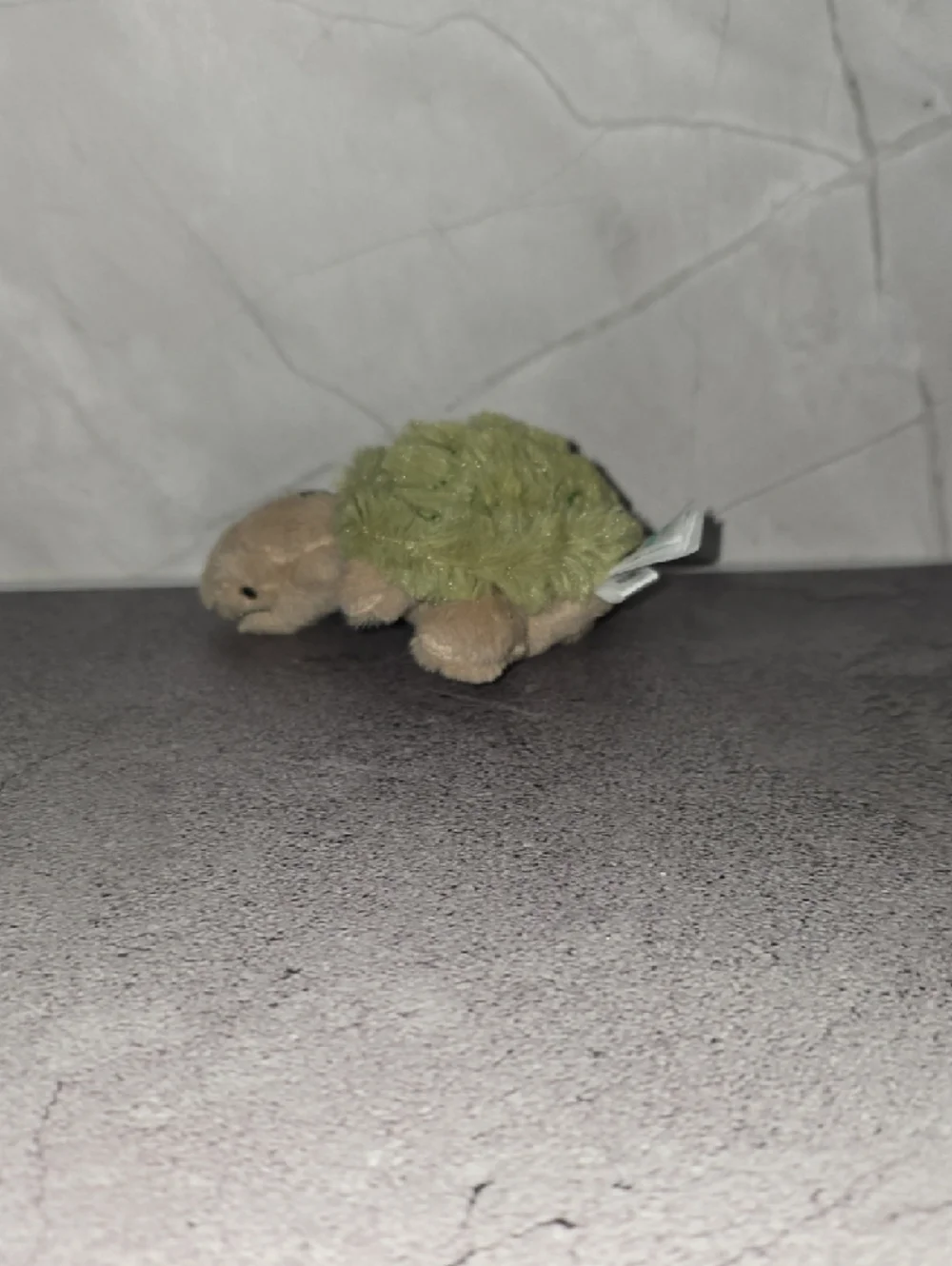 Jellycat Green and Tan Plush Turtle Keychain - Picture 4 of 5